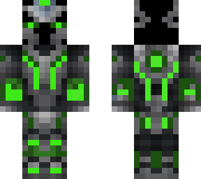 Green Cyber Enderman | Minecraft Skin