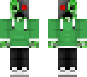 i took my cyborg creeper skin and made it 2 sided