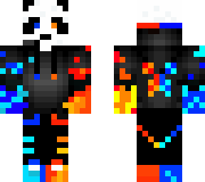 ice-fire panda skin