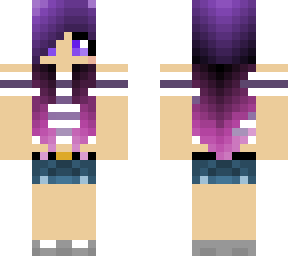 long hair crop top girl