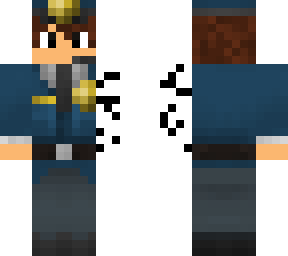 policeman with broken arm in cast