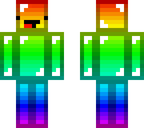Rainbow Skeppy | Minecraft Skin