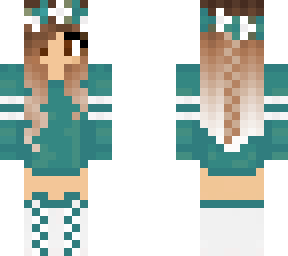 turqoise/green crown girl