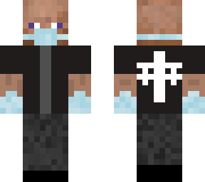 bald german man with mask