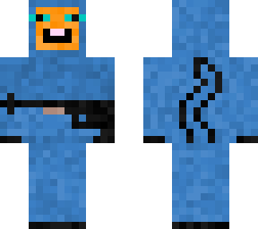 blue camo cat with sniper(read description)