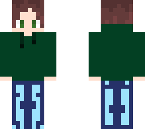 brother of the girl who has blue in her hair