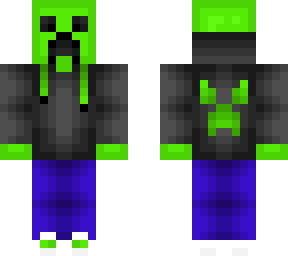 creeper slime in hoodie