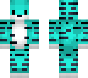 cute cyan tiger