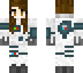 girl astronaut brown hair