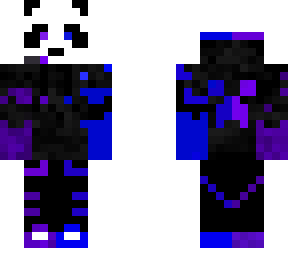 purple blue panda
