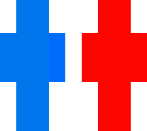 red, white & blue