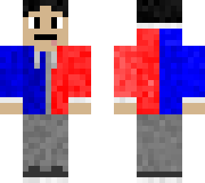 red and blue hoodie