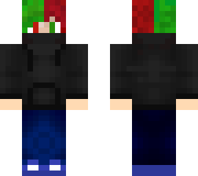 red and green hair boy