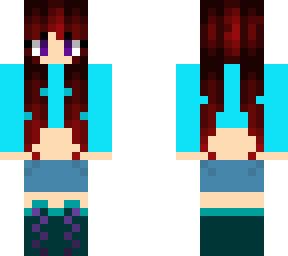 red head croptop w/ ears