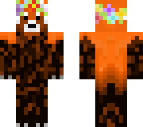 red panda with flower crown!