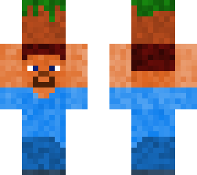steve carrying a block of earth