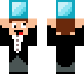 tuxedo guy holding diamond_block