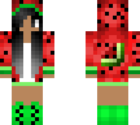 watermelon girl black hair brown skin edit