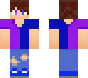 blue and purple xxutherredxx skin