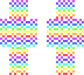 checkered rainbow