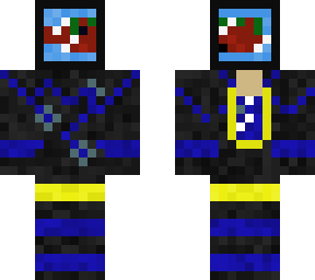fish black and bleu