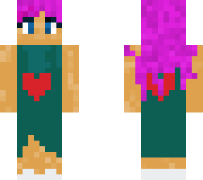heart girl with purple hair