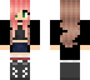 my skin with e girl hair