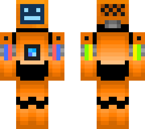 orange box w/face