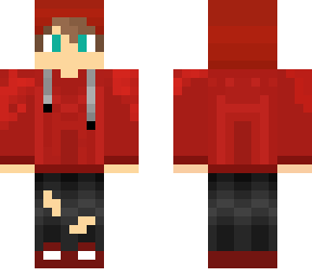 red hoodie