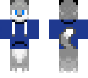 wolf with blue eyes