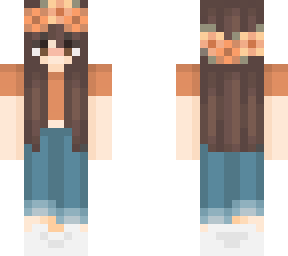~brown highlights floral girl~