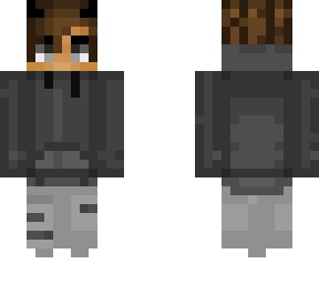 black hoodie with horns <3