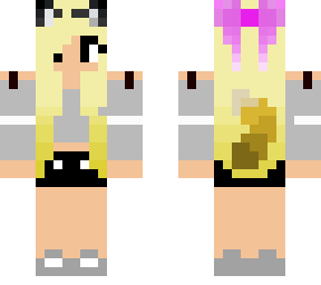 blond hair wolf girl