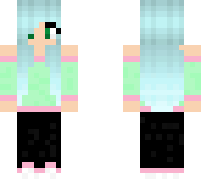 cute girl with pastel colors