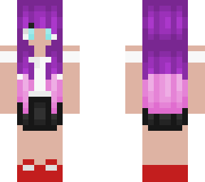 cute purple and pink girl
