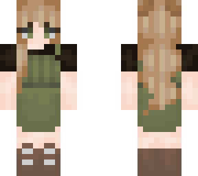 girl in green dress