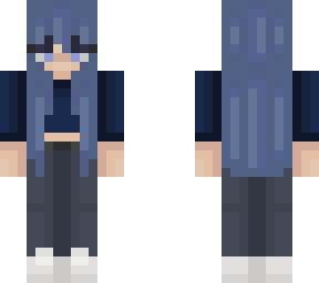 girl with blue hair