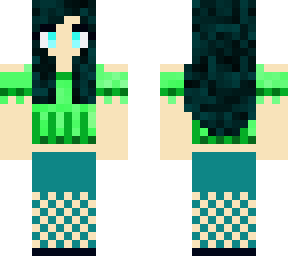 green croptop cute girl