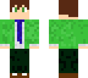 green suit