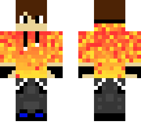 guy in fire hoodie