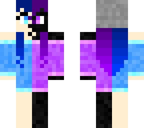 half enderman half girl half blue