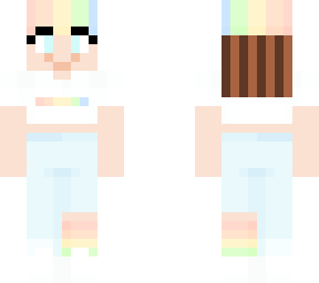me wearing mochhi r a i n b o w skin