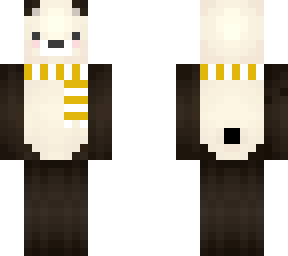 panda with scarf