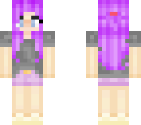 purple hair girl