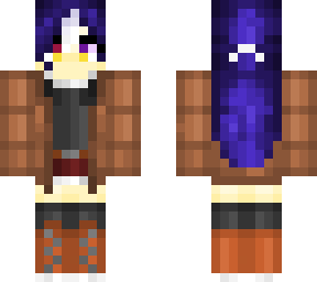 purple hair girl