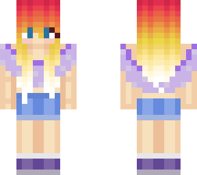 sunset hair girl