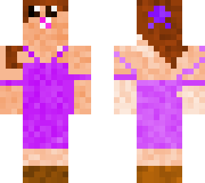 baby with a dress and brown hair