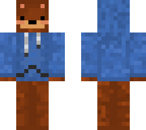 bear with blue hoodie