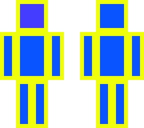blue and yellow