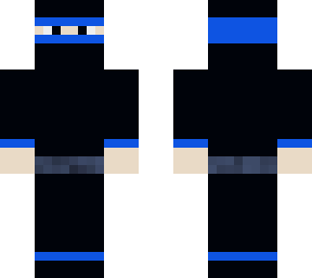 blue ninja with belt